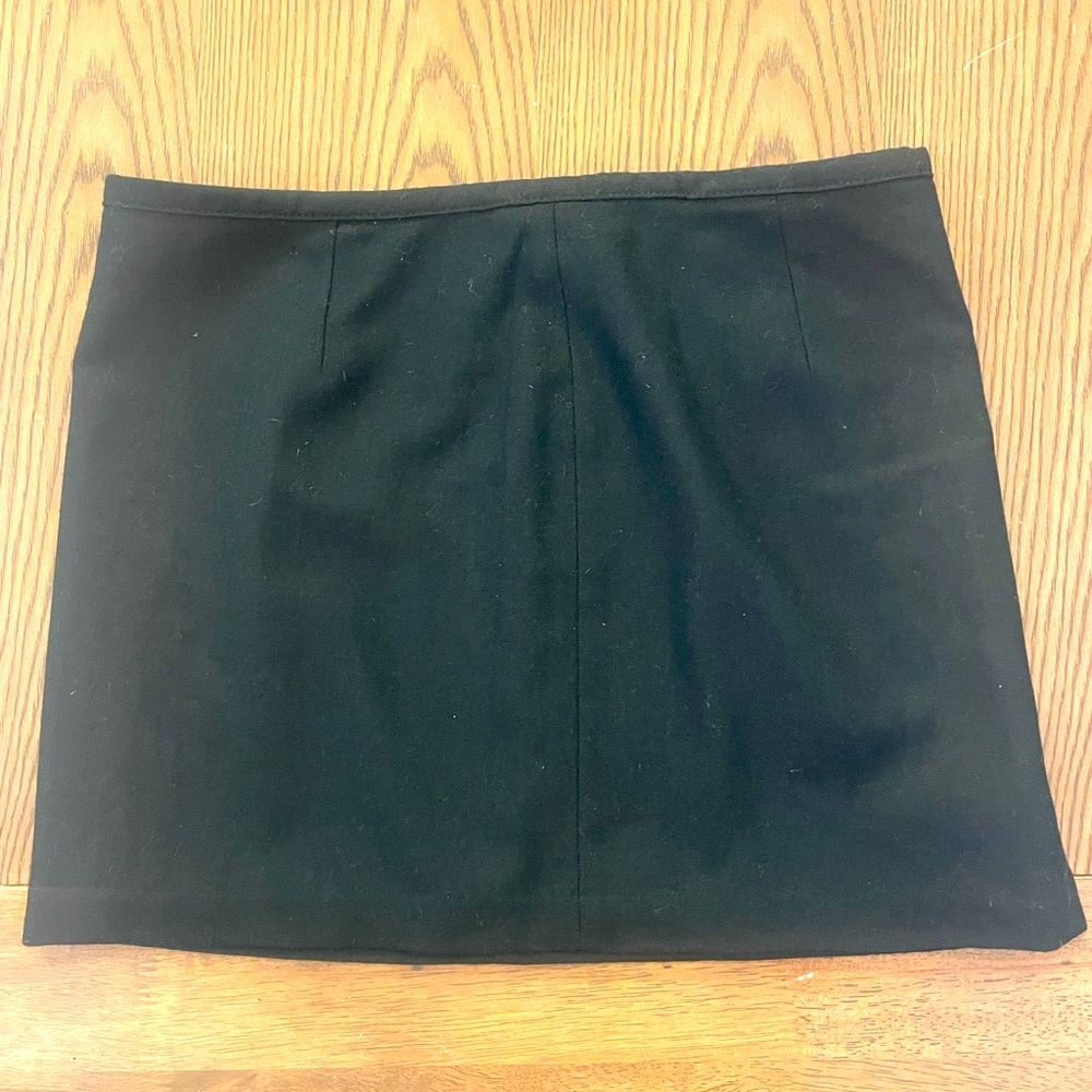 Black mini skirt